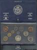 FRANCE Boîte Fleur de Coins V REPUBLIC Paris 1982 (mm, g, h) -