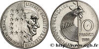 FRANCE 10 francs Robert Schuman V REPUBLIC Pessac 1986 (21mm, 6,5g, 6h) -