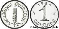 FRANCE 1 centime Épi V REPUBLIC Pessac 1985 (15mm, 1,65g, 6h) -