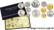 FRANCE Boîte Fleur de Coins V REPUBLIC Paris 1986 (mm, g, h) -