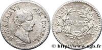 FRANCE Quart (de franc) Bonaparte Premier Consul CONSULATE Strasbourg 1804 (15mm, 1,26g, 6h) -