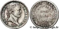 FRANCE Demi-franc Napoléon Ier tête laurée, République fr PREMIER EMPIRE / FIRST FRENCH EMPIRE Limoges 1808 (18mm, 2,52g, 6h) -