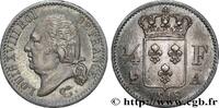 FRANCE 1/4 franc Louis XVIII LOUIS XVIII Paris 1818 (14,99mm, 1,25g, 6h) -