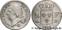 FRANCE 1/4 franc Louis XVIII LOUIS XVIII Rouen 1824 (15mm, 1,21g, 6h) -