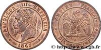 FRANCE Dix centimes Napoléon III, tête laurée SECOND EMPIRE Paris 1863 (30mm, 9,89g, 6h) -