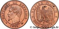 FRANCE Deux centimes Napoléon III, tête nue SECOND EMPIRE Lyon 1855 (20mm, 1,96g, 6h) -