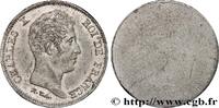 FRANCE Essai uniface d’avers de 40 francs par Tiolier CHARLES X Paris n.d. (26mm, 7,52g, h) -