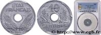 FRANCE 10 centimes État français, petit module FRENCH STATE 1943 (17mm, 1,50g, 6h) -