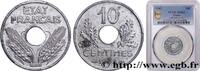 FRANCE 10 centimes État français, grand module FRENCH STATE 1942 (21mm, 2,5g, 6h) -