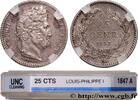 FRANCE 25 centimes Louis-Philippe LOUIS-PHILIPPE I Paris 1847 (15mm, 1,24g, 6h) -