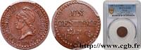 FRANCE Un centime Dupré, grand 7 DIRECTOIRE Paris 1799 (18mm, g, 6h) -