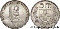 SWITZERLAND 5 Francs Berger SWITZERLAND Berne 1922 (37mm, 25,03g, 6h) -