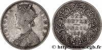 BRITISH INDIA 1 Roupie Victoria BRITISH INDIA Calcutta 1862 (30,72mm, 11,56g, 12h) -