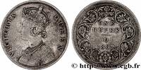 BRITISH INDIA 1 Roupie Victoria BRITISH INDIA Calcutta 1862 (30,72mm, 11,54g, 12h) -
