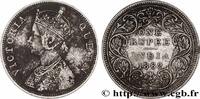 BRITISH INDIA 1 Roupie Victoria BRITISH INDIA Calcutta 1862 (30,72mm, 11,55g, 12h) -