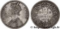 BRITISH INDIA 1 Roupie Victoria BRITISH INDIA Bombay 1875 (30mm, 11,51g, 12h) -