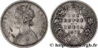 BRITISH INDIA 1 Roupie Victoria BRITISH INDIA Bombay 1878 (30,5mm, 11,55g, 12h) -