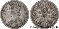 BRITISH INDIA 1 Roupie Victoria BRITISH INDIA Calcutta 1885 (30,5mm, 11,46g, 12h) -