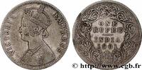 BRITISH INDIA 1 Roupie Victoria BRITISH INDIA Calcutta 1901 (30,5mm, 11,49g, 12h) -