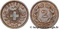 SWITZERLAND 2 Centimes (Rappen) croix suisse SWITZERLAND Berne - B 1875 (20mm, 2,57g, 12h) -