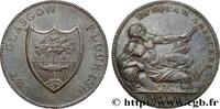 BRITISH TOKENS OR JETTONS 1/2 Penny Glasgow (Lanarkshire) BRITISH TOKENS OR JETTONS 1791 (29mm, 12,77g, 6h) -
