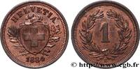 SWITZERLAND 1 Centime (Rappen) SWITZERLAND Berne 1884 (16mm, 1,48g, 12h) -