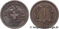 SWITZERLAND 1 Centime (Rappen) SWITZERLAND Berne 1897 (16mm, 1,46g, 12h) -