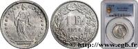 SWITZERLAND 1 Franc Helvetia SWITZERLAND Berne 1914 (23mm, 47,91g, 6h) -