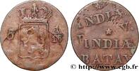 NETHERLANDS INDIES 5 1/16 Gulden (1 Duit), double frappe NETHERLANDS INDIES n.d. (21mm, 2,45g, 12h) -