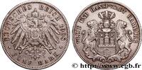 GERMANY - FREE CITY OF HAMBURG 5 Mark GERMANY - FREE CITY OF HAMBURG Hambourg 1908 (38mm, 27,82g, 12h) -