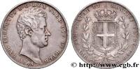 ITALY - KINGDOM OF SARDINIA - CHARLES-ALBERT 5 Lire ITALY - KINGDOM OF SARDINIA - CHARLES-ALBERT Gênes 1844 (37mm, 24,80g, 6h) -