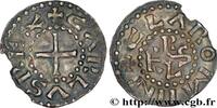 FRANCE Denier CHARLES II LE CHAUVE / THE BALD Clermont-Ferrand s.m. (21mm, 1,62g, 3h) -