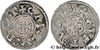 FRANCE Denier CHARLES II LE CHAUVE / THE BALD Melle s.m. (20,5mm, 1,70g, 5h) -
