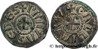 FRANCE Denier LYONNAIS - ARCHBISCHOP OF LYON - ANONYMOUS COINAGE Lyon n.d. (18mm, 1,34g, 3h) -