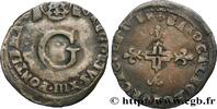 FRANCE Double sol parisis ou six blancs COMTAT-VENAISSIN - AVIGNON - GREGORY XIII (Ugo Buoncompagni) Avignon n.d. (27mm, 3,76g, 4h) -
