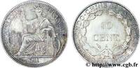 FRENCH INDOCHINA 10 Centièmes FRENCH INDOCHINA Paris 1911 (19mm, g, 6h) -