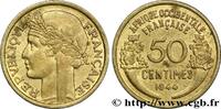 FRENCH WEST AFRICA 50 Centimes Morlon FRENCH WEST AFRICA Londres 1944 (18mm, g, 6h) -