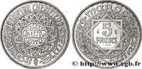 MOROCCO - FRENCH PROTECTORATE Essai de 5 Francs AH 1370 MOROCCO - FRENCH PROTECTORATE Paris 1951 (25mm, 1,85g, 6h) -
