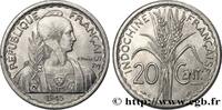 FRENCH INDOCHINA 20 Centièmes FRENCH INDOCHINA Castelsarrasin 1945 (27mm, 2,22g, h) -