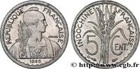 FRENCH INDOCHINA 5 Centièmes FRENCH INDOCHINA Beaumont-le-Roger 1946 (17,96mm, 0,70g, 6h) -