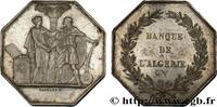 FRANCE Jeton octogonal AR 36 poinçon main, Banque de l’Al BANQUES DES COLONIES n.d. (36mm, 18,95g, 12h) -