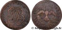 FRANCE Claude Chocquet, marchand à Paris CORPORATIONS 1707 (30mm, 8,37g, 6h) -
