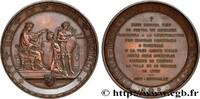 FRANCE Médaille, Pose de la première pierre de la basiliq MONUMENTS 1872 (68,5mm, 179,39g, 12h) -