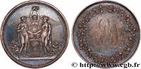 FRANCE Médaille de Mariage, Paix de Lunéville (1801) AMOUR ET MARIAGE 1827 (41,5mm, 32,33g, 12h) -