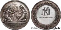 FRANCE Médaille de mariage, Evangile de St Mathieu AMOUR ET MARIAGE 1953 (39mm, 24,59g, 12h) -
