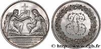 FRANCE Médaille de mariage, Evangile de St Mathieu AMOUR ET MARIAGE 1858 (31,5mm, 14,45g, 12h) -
