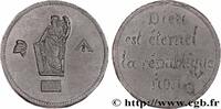 FRANCE Médaille, “Dieu est éternel, la République non...” DEUXIÈME RÉPUBLIQUE 1848 (37,5mm, 26,68g, 12h) -