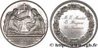 FRANCE Médaille de mariage, Evangile de St Mathieu AMOUR ET MARIAGE 1879 (31,5mm, 14,20g, 12h) -