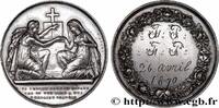 FRANCE Médaille de mariage, Evangile de St Mathieu AMOUR ET MARIAGE 1870 (31,5mm, 13,48g, 12h) -