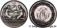 FRANCE Médaille de mariage, Evangile de St Mathieu AMOUR ET MARIAGE 1864 (31,5mm, 14,16g, 12h) -